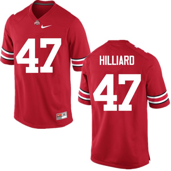 Ohio State Buckeyes #47 Justin Hilliard Men Alumni Jersey Red